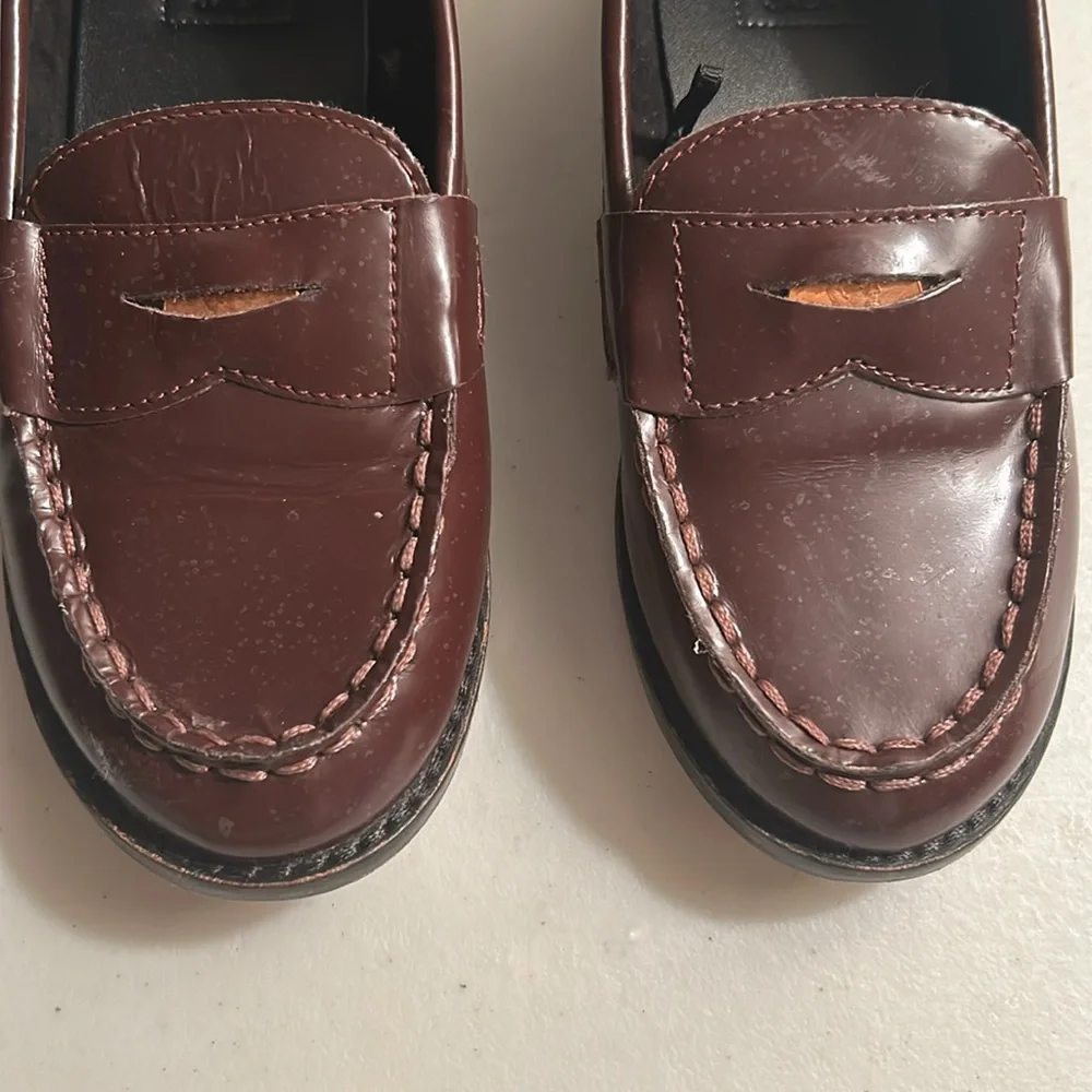 Janie and Jack toddler kids penny loafers Sz 9 - Picture 2 of 12